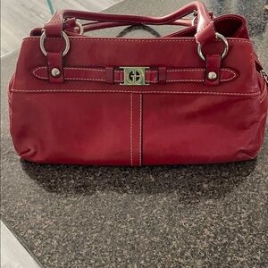 SOLD………Giani Bernini Chic Red Shoulder Bag